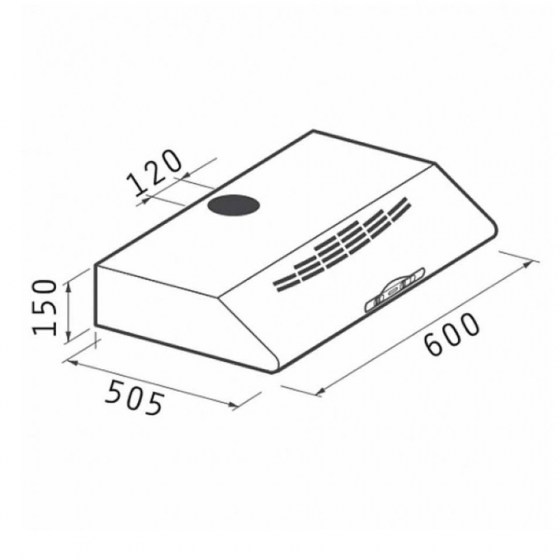 ΑΠΟΡΡΟΦΗΤΗΡΑΣ ΕΛΕΥΘΕΡΟΣ PYRAMIS 60cm 065029002 ΛΕΥΚΟ